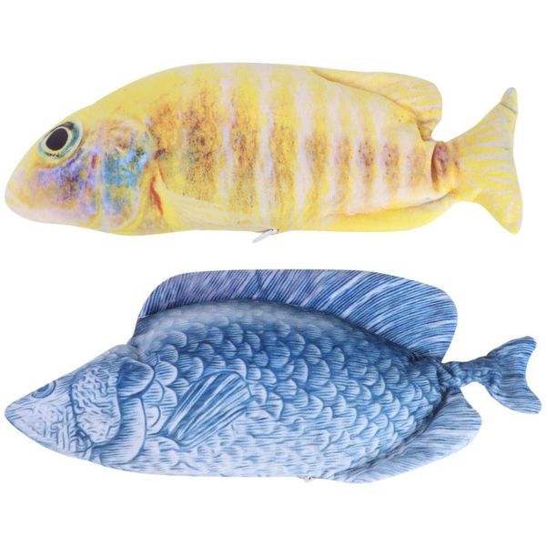 

2pcs practical fish pet interactive amusement electronic cat toys