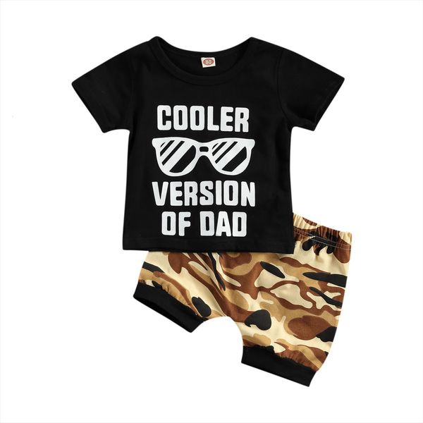 

baby boys clothes sets letter print short sleeve t shirts camouflage shorts, White