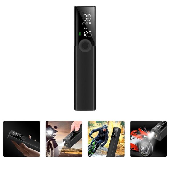 

inflatable pump 1 pc mini tire inflator portable digital display air wireless bike