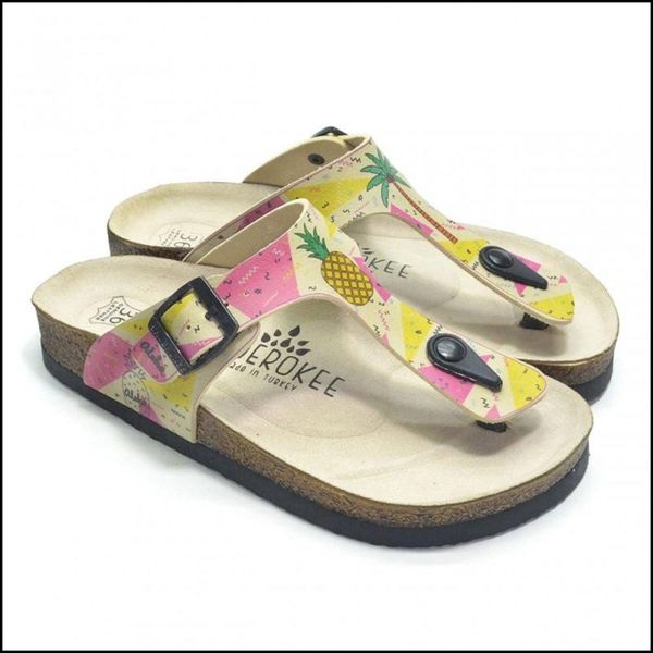 

slippers flip flops real leather sole eva women summer, Black