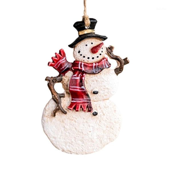 

christmas decorations american style vintage tree hanging ornament cartoon snowman angel resin figurines pendant xmas party decor