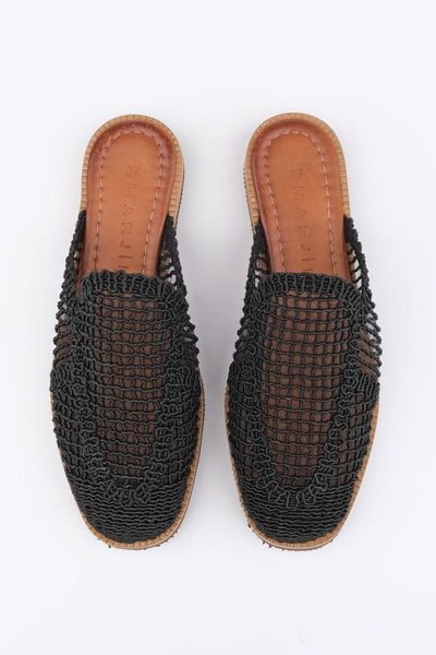 

slippers women's black braid straw arber