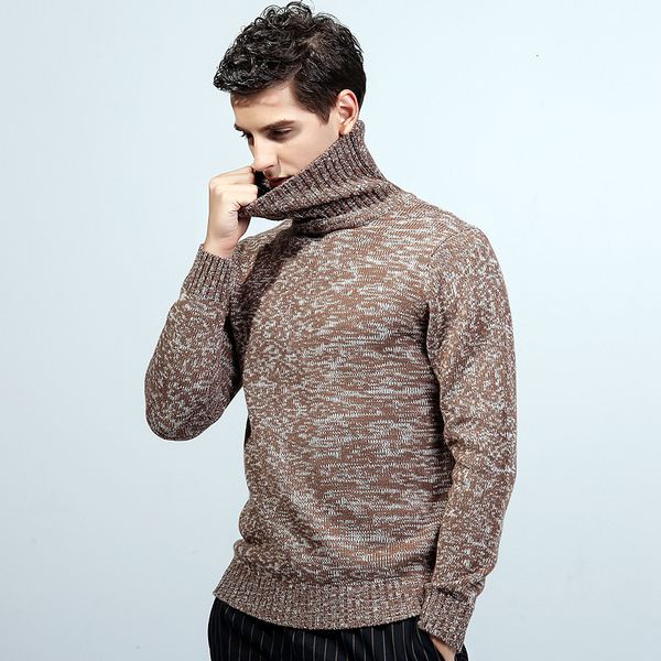 

men's sweaters fashion mens turtleneck knittde pullovers clothes autumn winter casual slim fit warm kr27, White;black