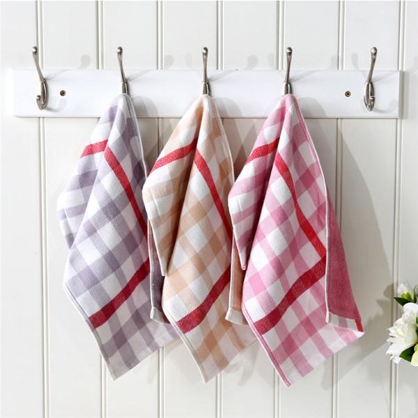 

towels & robes soft baby cotton bath towel feeding wipe cloth square face hand small for infant kids plaid color