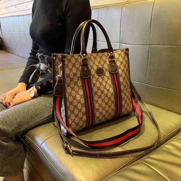 

80% off leather bag new large capacity leather hand printed fashion one shoulder messenger bag handbags