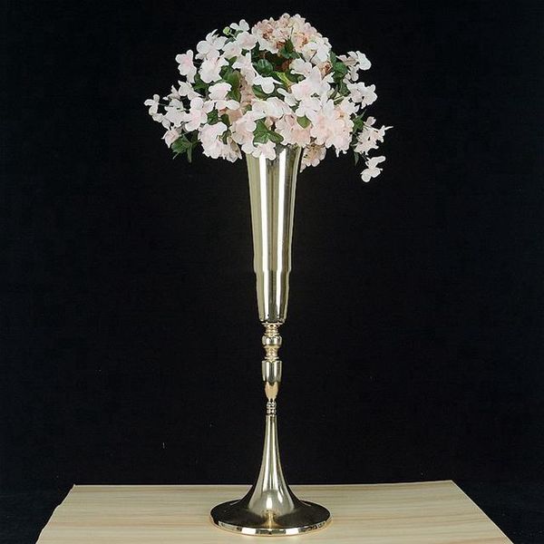 

party decoration wedding table centerpiece tall gold flower vase column stand for pillar event decor yudao14
