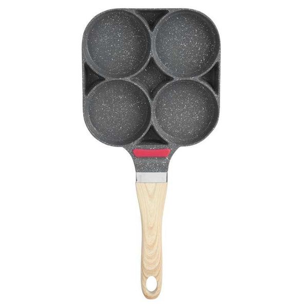 

breakfast pancake cooking pan aluminum frying mold for hamburger with handle pans