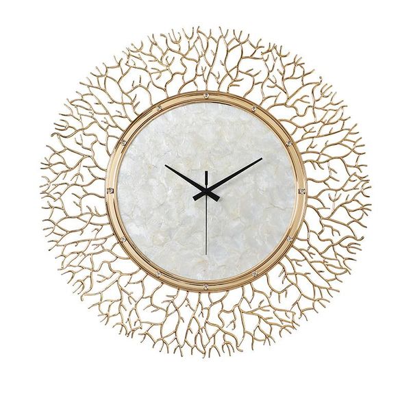 Wanduhren Kreative Stumm Modernes Design Große Uhr Kupfer Mode Kunst Luxus Deco Murale Wohnkultur Für Wohnzimmer Pared