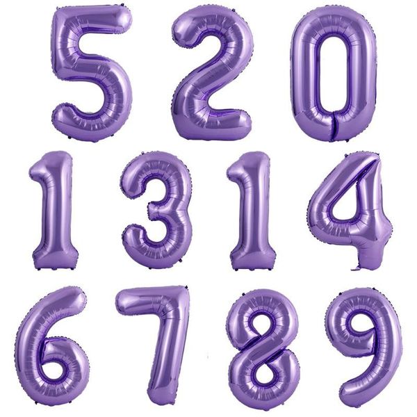 

party decoration 40 inch purple red macaron number balloon 0 1 2 3 4 5 6 7 8 9 ballons baby shower birthday wedding decor supplies