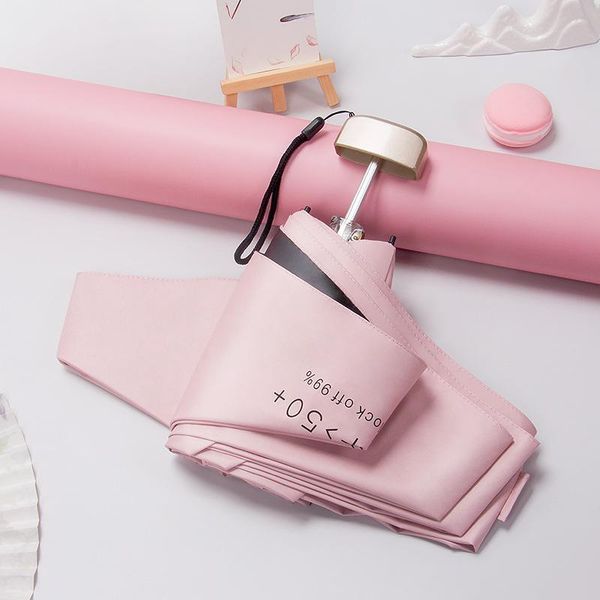 

umbrellas mini women pocket small umbrella anti uv paraguas sun rain windproof light folding portable for boy girl kids