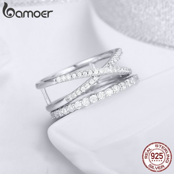 

wholesale-sterling silver dazzling crystal geometric wedding finger rings set for women engagement jewelry anel anniversary gift, Slivery;golden