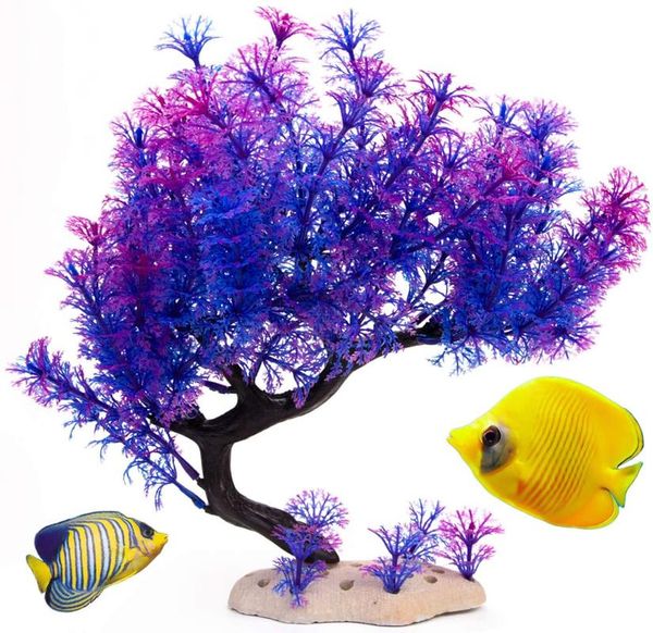 

plastic aquarium decorations plants, decor fish tank decoration large artificial plants