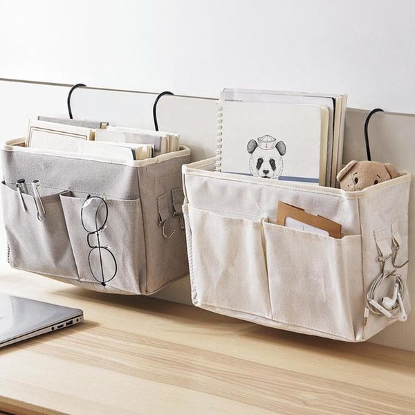 

storage boxes & bins caddy hanging organizer bedside bag for bunk and beds, dorm rooms bed rails