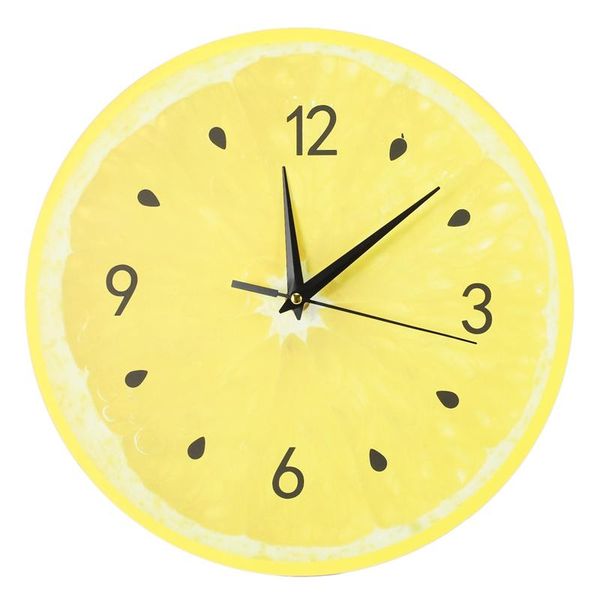 

wall clocks fruit clock lime modern kitchen home decor living room tropical art