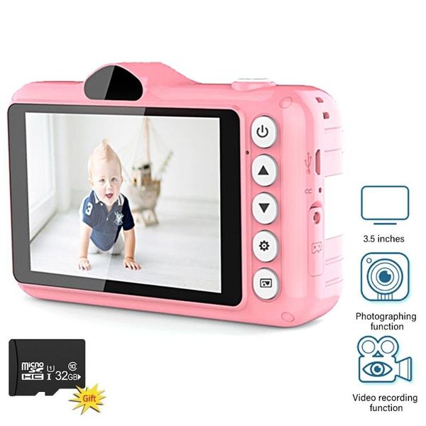 

children camera hd 1080p 3.5 inch lcd mini for po video recording wiht 32 gb tf card children's gifts kids toys camcorders