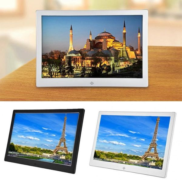 

digital po frames po marco 1280*800 12" tft led screen picture frame, vlife built-in microphone frame