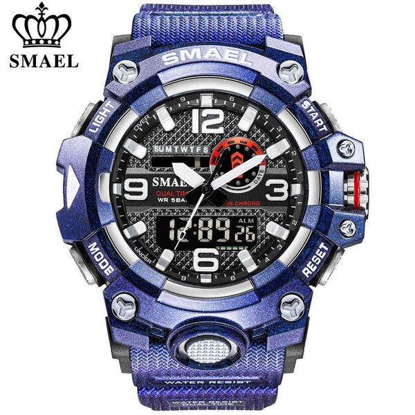 SMAEL Orologi sportivi da uomo Moda Impermeabile Militare LED Digitale Orologio elettronico al quarzo Orologio da uomo Relogio Masculino X0524