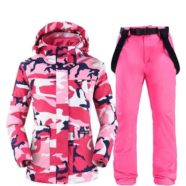 

detachable ski jackets and pants women ski suit snowboarding kits very warm windproof waterproof winter outdoor clothing