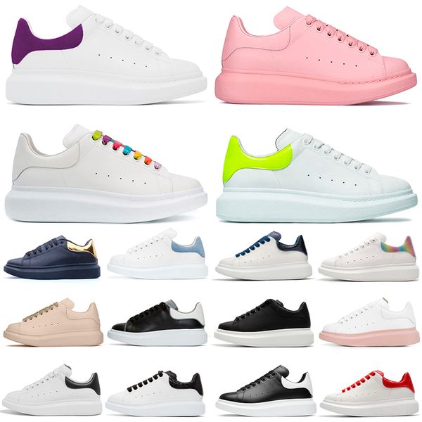 2021 Top Quality Uomo Donna Scarpe All Blacks Bianco Rosa Giallo Blu Pelle scamosciata Glitter Designer Moda Espadrillas di lusso Appartamenti piatti Sneaker con piattaforma oversize