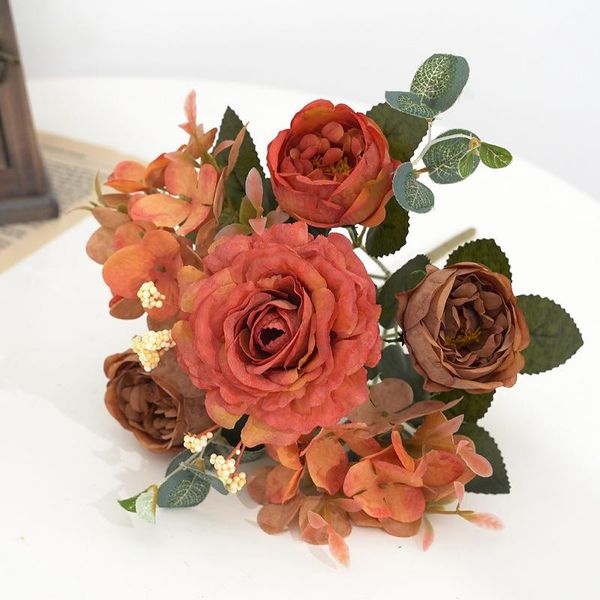 

decorative flowers & wreaths artificial bouquet romantic fake flower for home wedding garden party decoration dag-ship