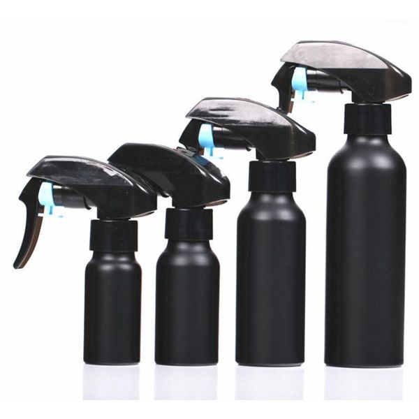 

storage bottles & jars portable travel black aluminum empty bottle perfume spray cosmetic packaging container 30ml 50ml 100ml 150ml