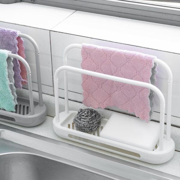 

hooks & rails household rag rack kitchen supplies table cleaning drainage sink storage daquan sponge