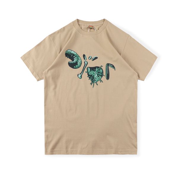 

21ss europe usa tee skateboard t shirt men women unique insect high street casual tshirt, White;black