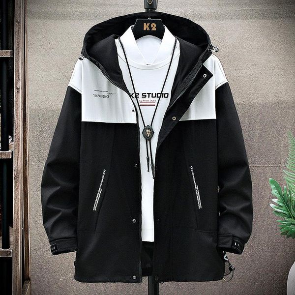 

men's jackets 2021 spring and autumn korean style trendy clothes, Black;brown