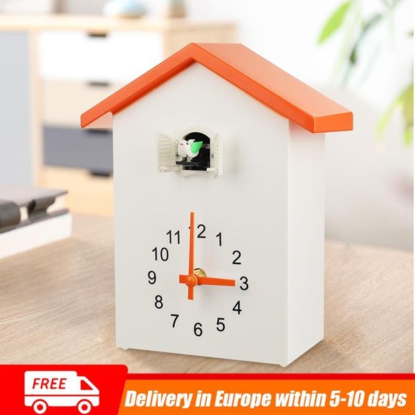 

wall clocks nordic style cuckoo cartoon bird clock mounted alarm hanging quartz horologe timer for home livingroom office