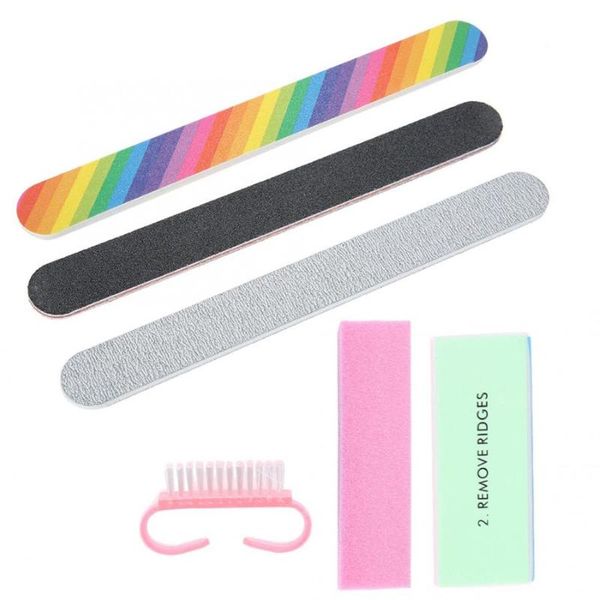 

nail art kits for manicure 5pcs / 6pcs professional tool files buffers pedicure kit nails accessoires