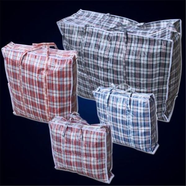 

storage bags jumbo small laundry zipped reusable large strong shopping bag random color