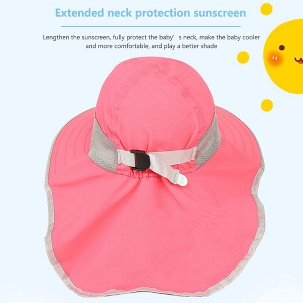 

kids uv protection beach sun hat wide brim bucket cap boys girls fashion casual outdoor travel camping fishing hats/ hats, Black;white