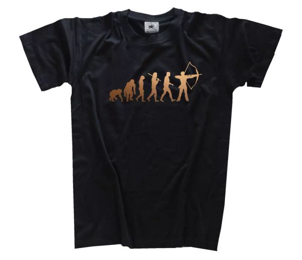 

bronze edition archer archery bow and arrow evo t-shirt s-xxxl, White;black