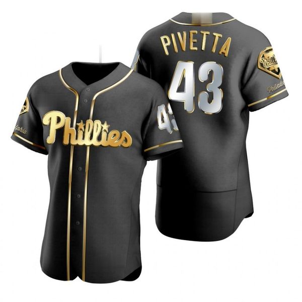 

philadelphia phillies men 43 nick pivetta women youth jersey, Black;red