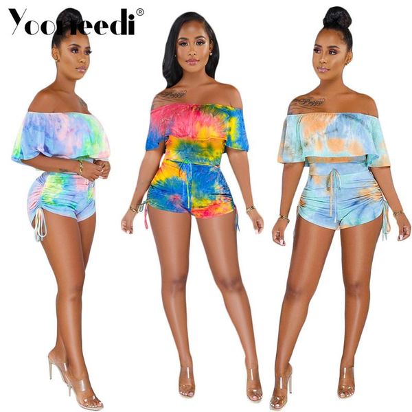 

women's jumpsuits & rompers yooneedi 2021 summer design women playsuits 3 color style slash neck short sleeve ladies sn-3605, Black;white