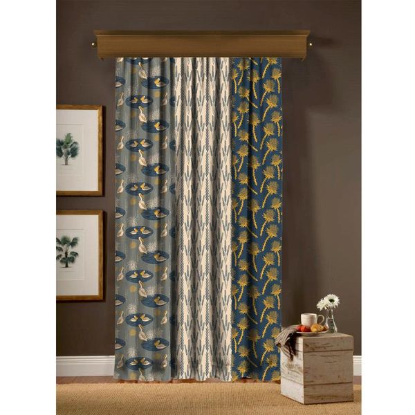

cipcici 3 figure nature collage curtain single panel kids living room girl child woman elite mixed plain man boy & drapes