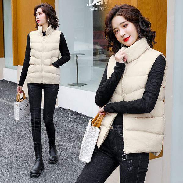 

women's autumn and winter cotton padded color coat women's fashion vt, Black;white