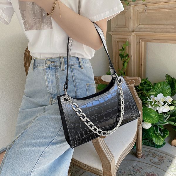 

luxury handbags new 2021 french underarm single shoulder women's bag with diamond chain single shoulder messenger bag