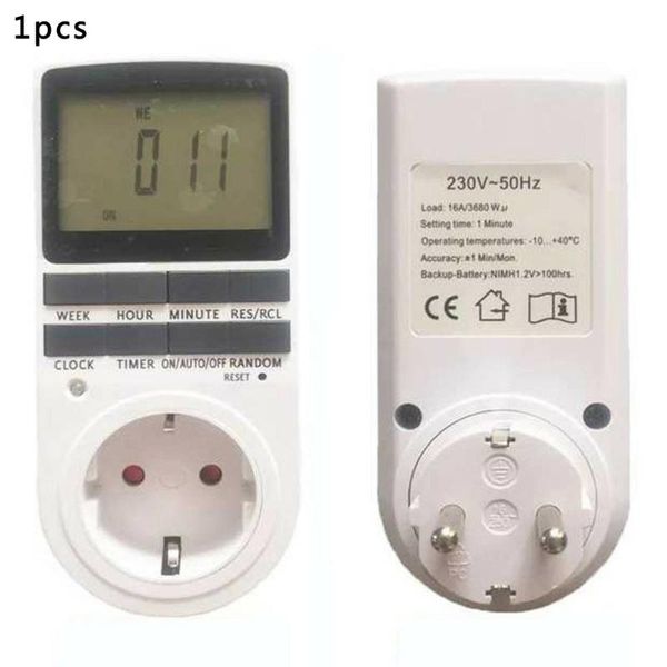 

timers tm02 big screen timer socket anti-theft random function energy saving easy to use durable drop