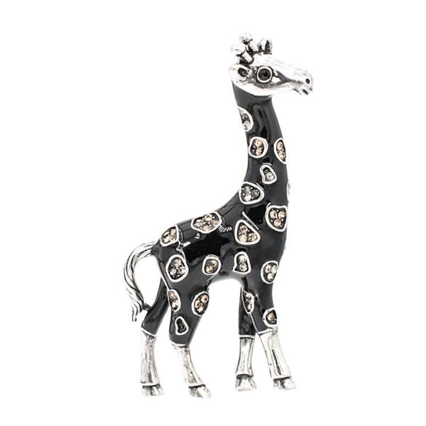 

pins, brooches vintage style rhinestone crystals giraffe brooch pin fashion women jewelry shoe bags accessories bt0369, Gray