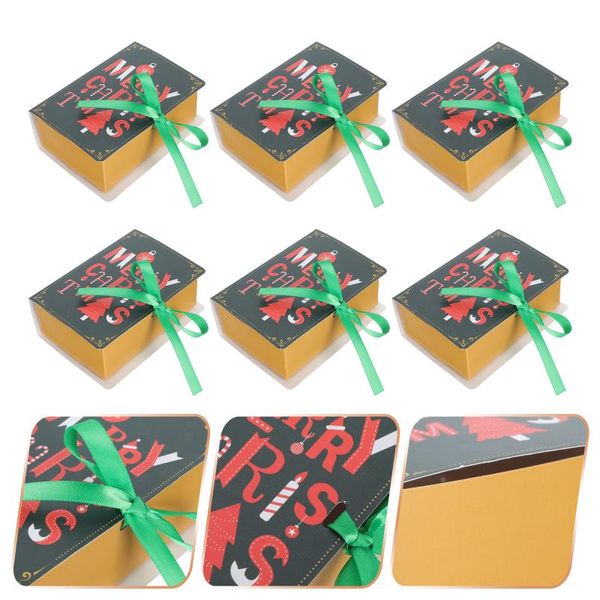 

gift wrap 6pcs christmas book shape packing boxes creative paper candy cases