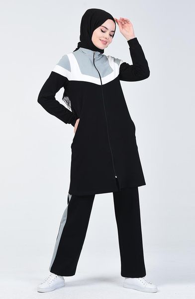 

ethnic clothing minahill black sweatsuit 09047-02, Red