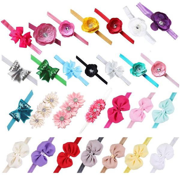 

hair accessories baby girls headwear bow band, Slivery;white