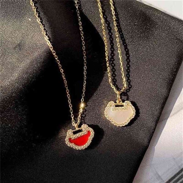

kirin ruyi white fritillaria necklace 925 sterling silver red agate safety lock pendant plated 18k net red fashion clavicle chain