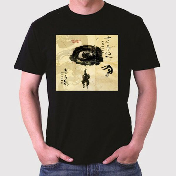 

KITARO Kojiki Japanese Recording Men's Black T-Shirt Size S M  XL 2XL 3XL, White;black