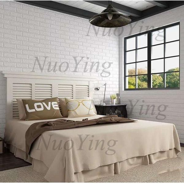 

wallpapers 3d wall stickers imitation brick bedroom decor waterproof self-adhesive wallpaper panel for home living room kitchen tv backdrop