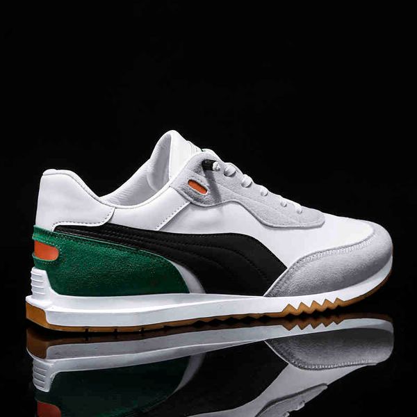

waterproof golf shoes men leather sport sneakers slip on lazy training for coach 210706