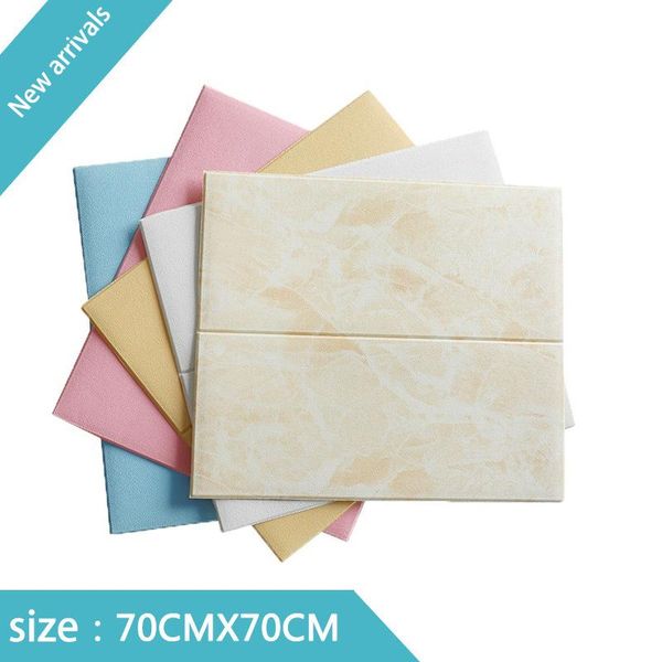 

wallpapers 3d wall stickers waterproof diy foam brick paper tv backdrop decor marble wallpaper colorful