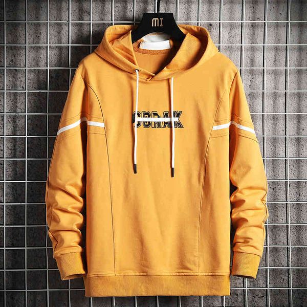 

men's hoodies & sweatshirts casual man harajuku sweatshirt hoodies solid color pullover spring fall fashions of men with sweatpants cl, Black