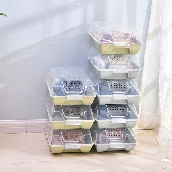 

transparent shoe box, durable storage space saving rack, combination of thick plastic rack clothing & wardrobe